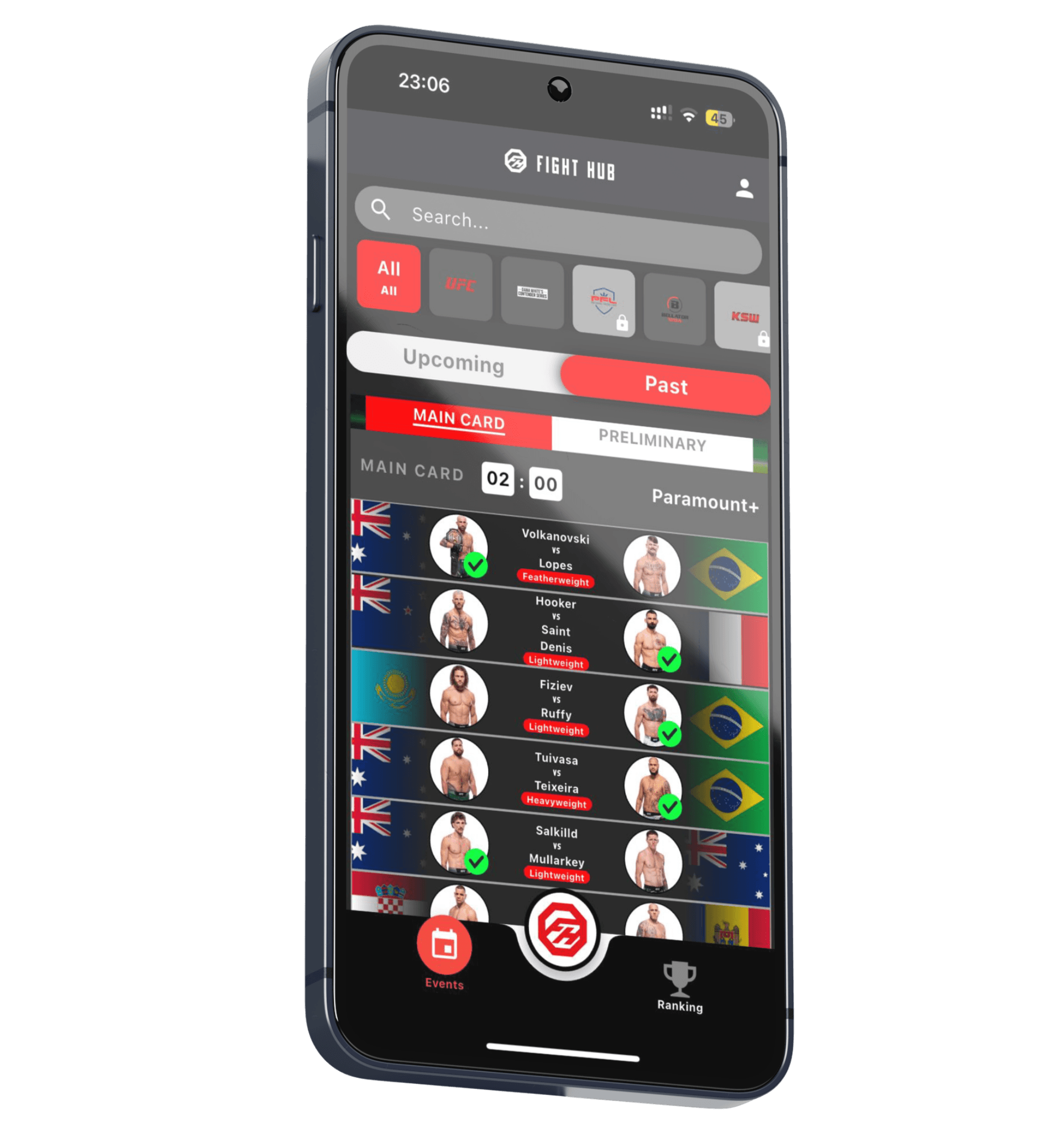 Fight Access Fight Hub - Live UFC & MMA Stats, Results, Ranking and Fight