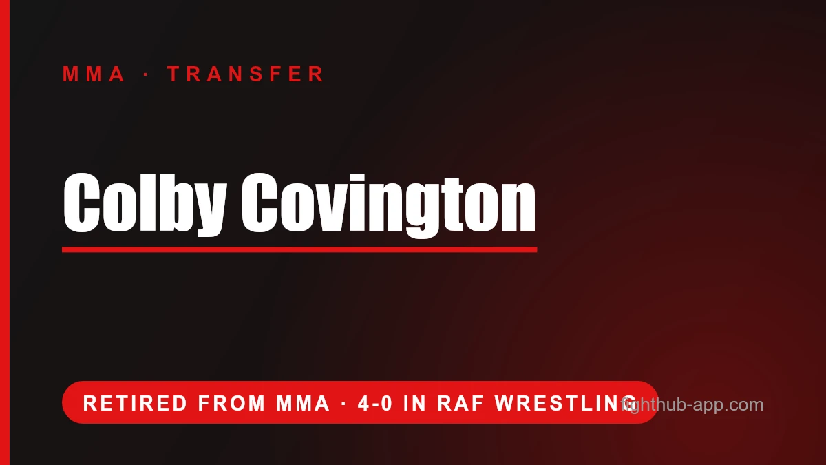 Colby Covington — FightHub