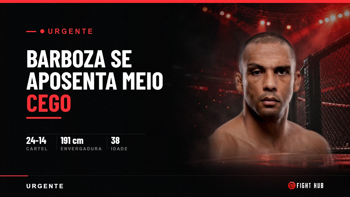 Edson Barboza se aposenta e revela que lutava meio cego — FightHub