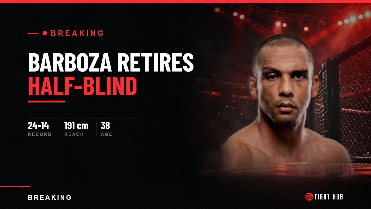 Edson Barboza Retires, and Reveals He Fought Half-Blind — FightHub