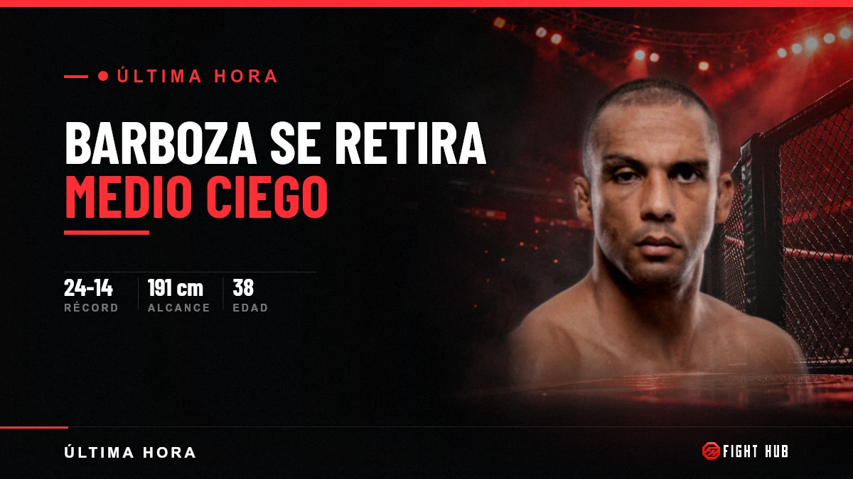 Edson Barboza se retira y revela que peleaba medio ciego — FightHub