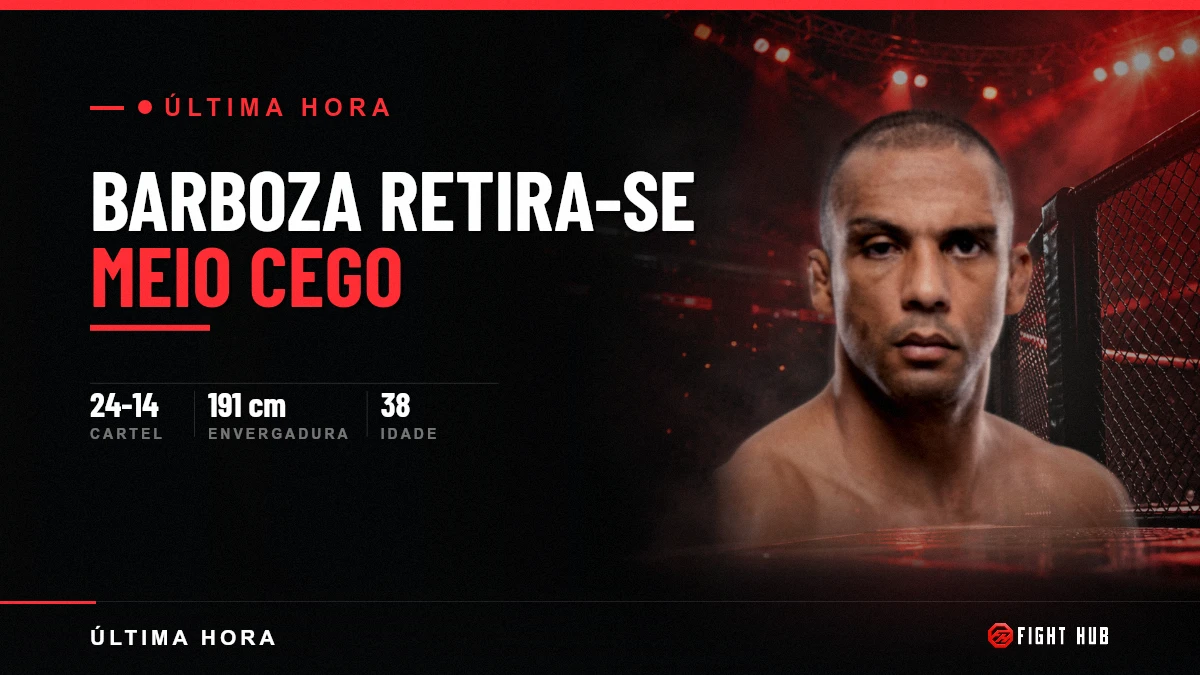 Edson Barboza retira-se e revela que lutava meio cego — FightHub