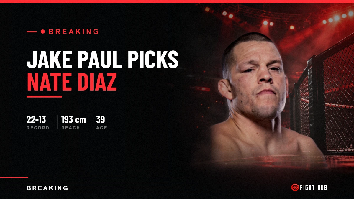 Jake Paul MMA Debut: He Picked Nate Diaz, Who Answered in Four Words — FightHub