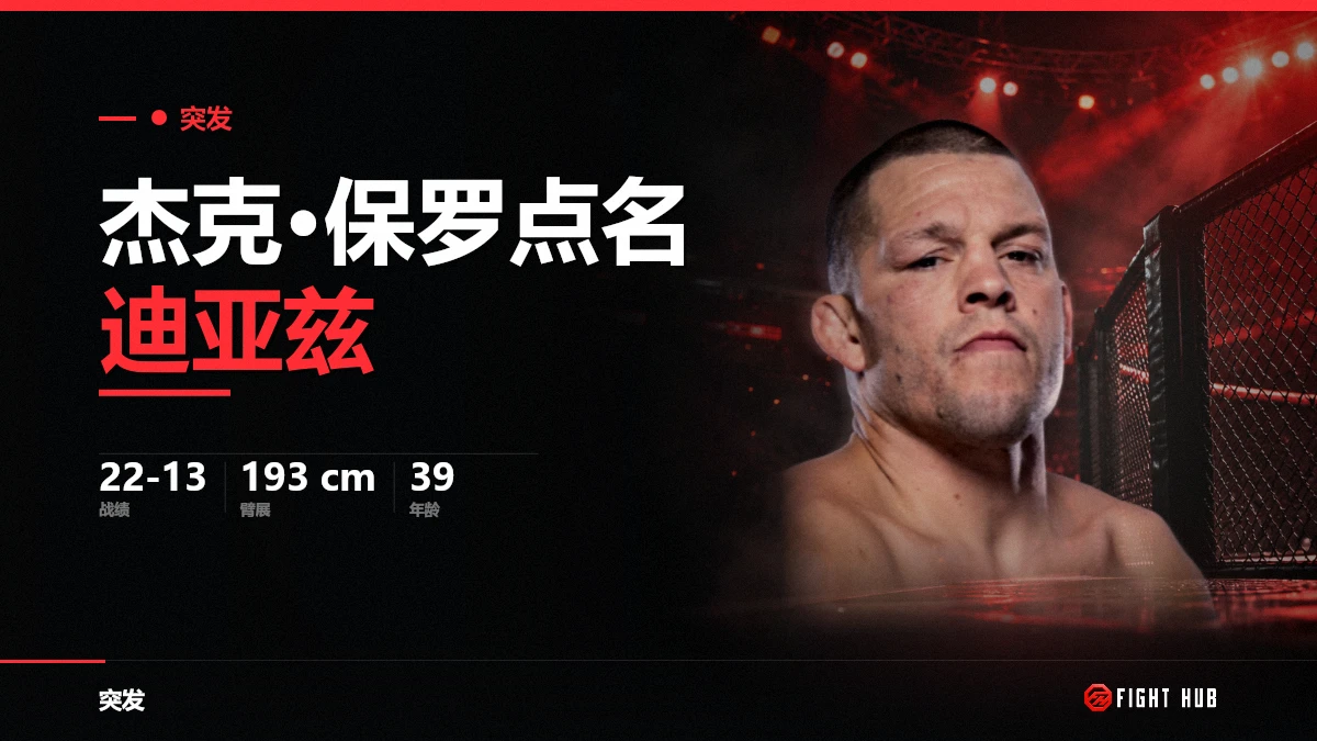 Jake Paul MMA:他点名内特·迪亚兹,对方用四个词回话 — FightHub