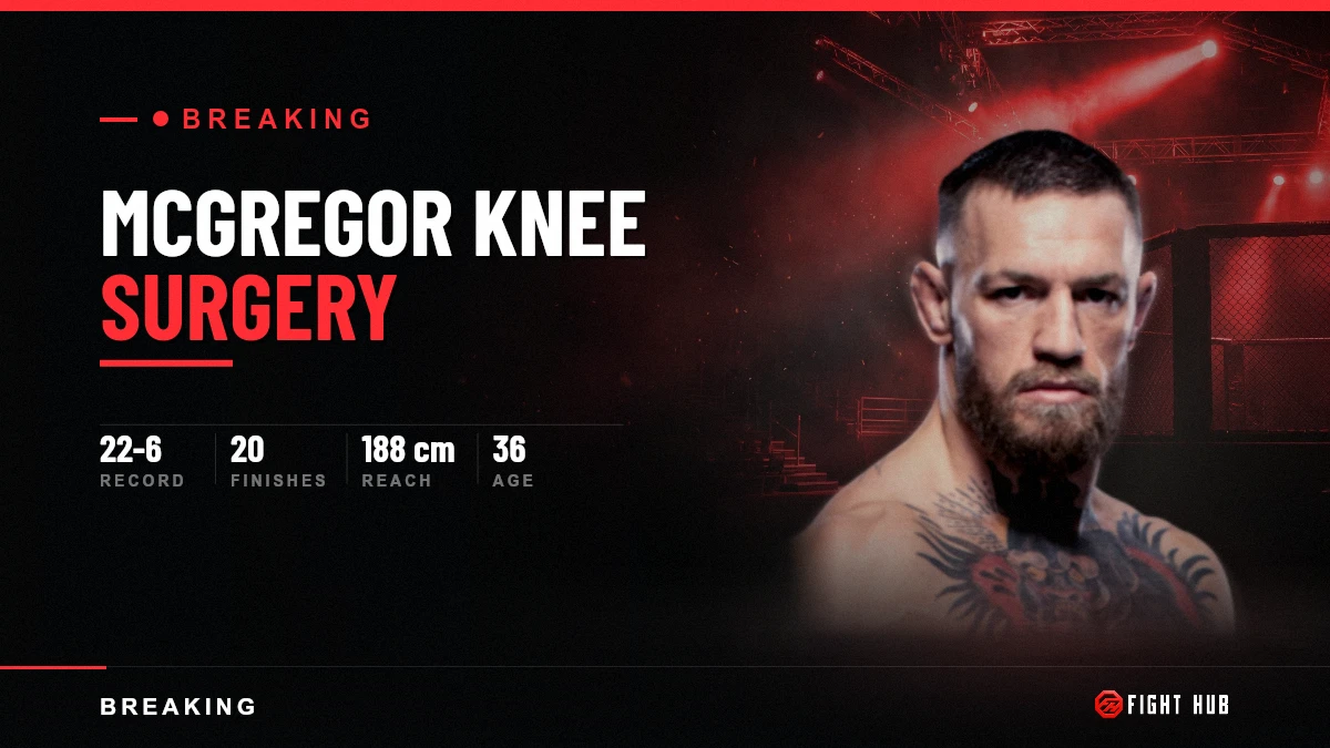 McGregor Knee Surgery: What Is Left After 69 Seconds — FightHub