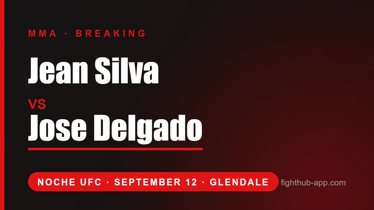 Jean Silva vs Jose Delgado — FightHub