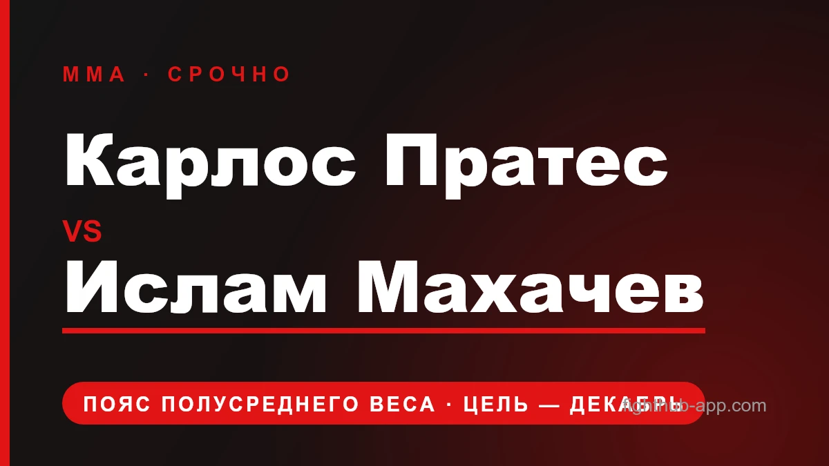 Карлос Пратес vs Ислам Махачев — FightHub