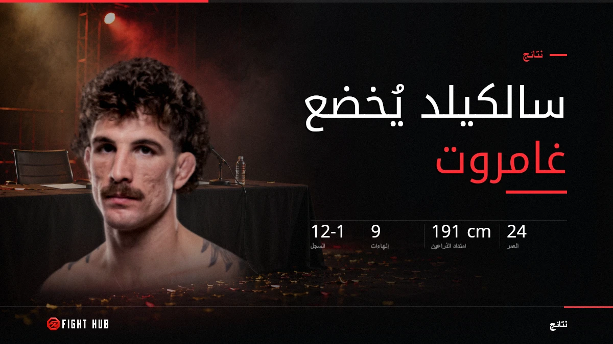 Quillan Salkilld أخضع غامروت وتجاوز طابور الوزن الخفيف كله — FightHub