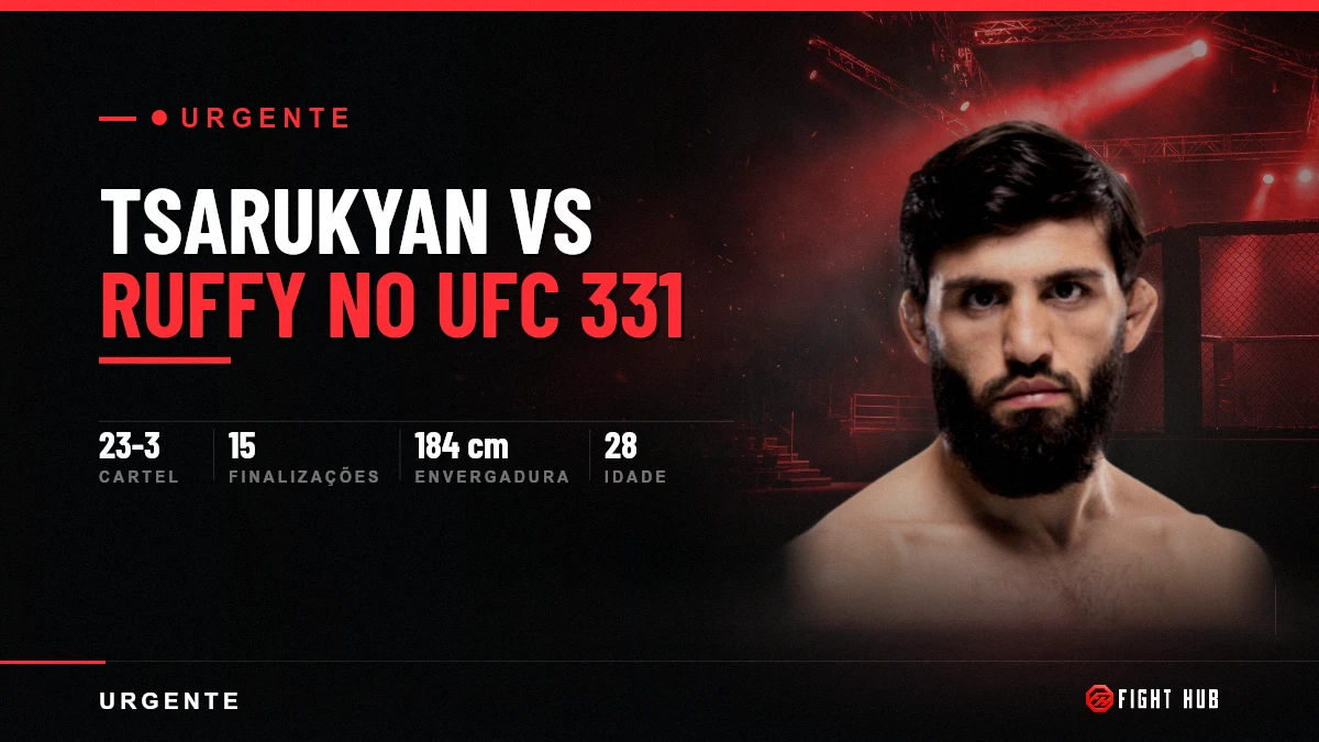 Tsarukyan vs Ruffy: o UFC 331 troca a luta principal — FightHub