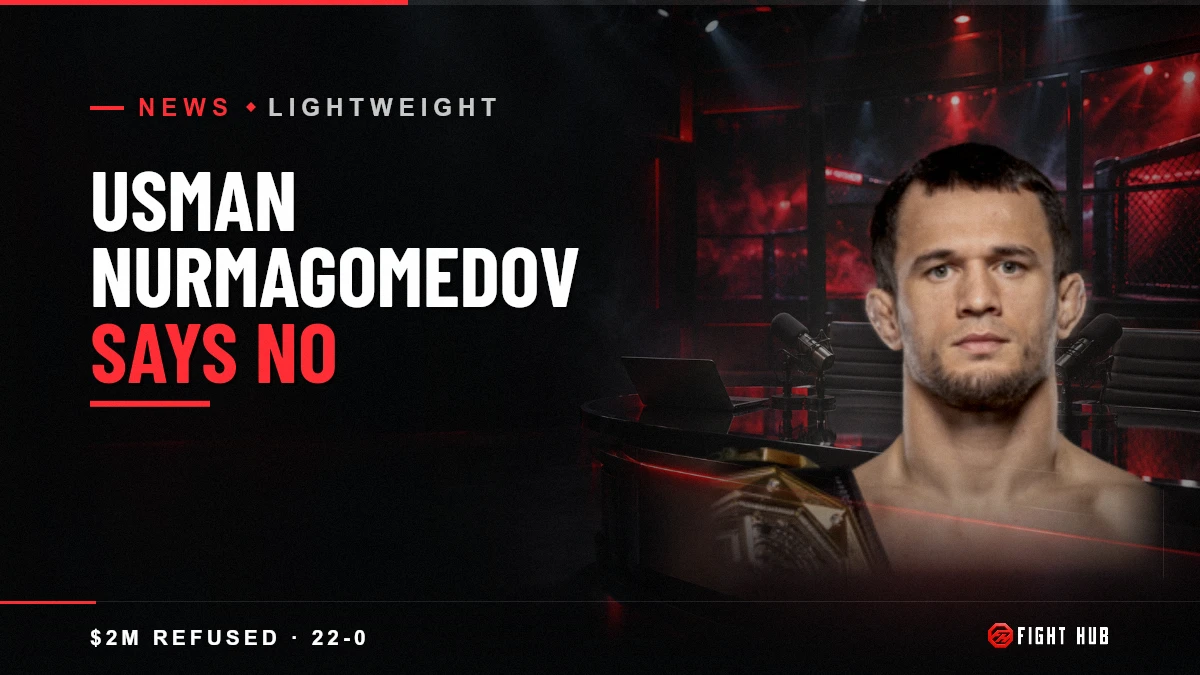 Usman Nurmagomedov says no — FightHub