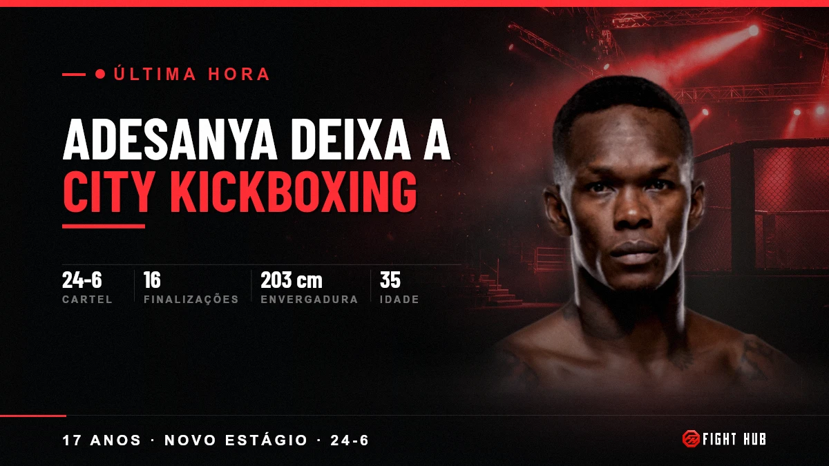Adesanya deixa a City Kickboxing — FightHub