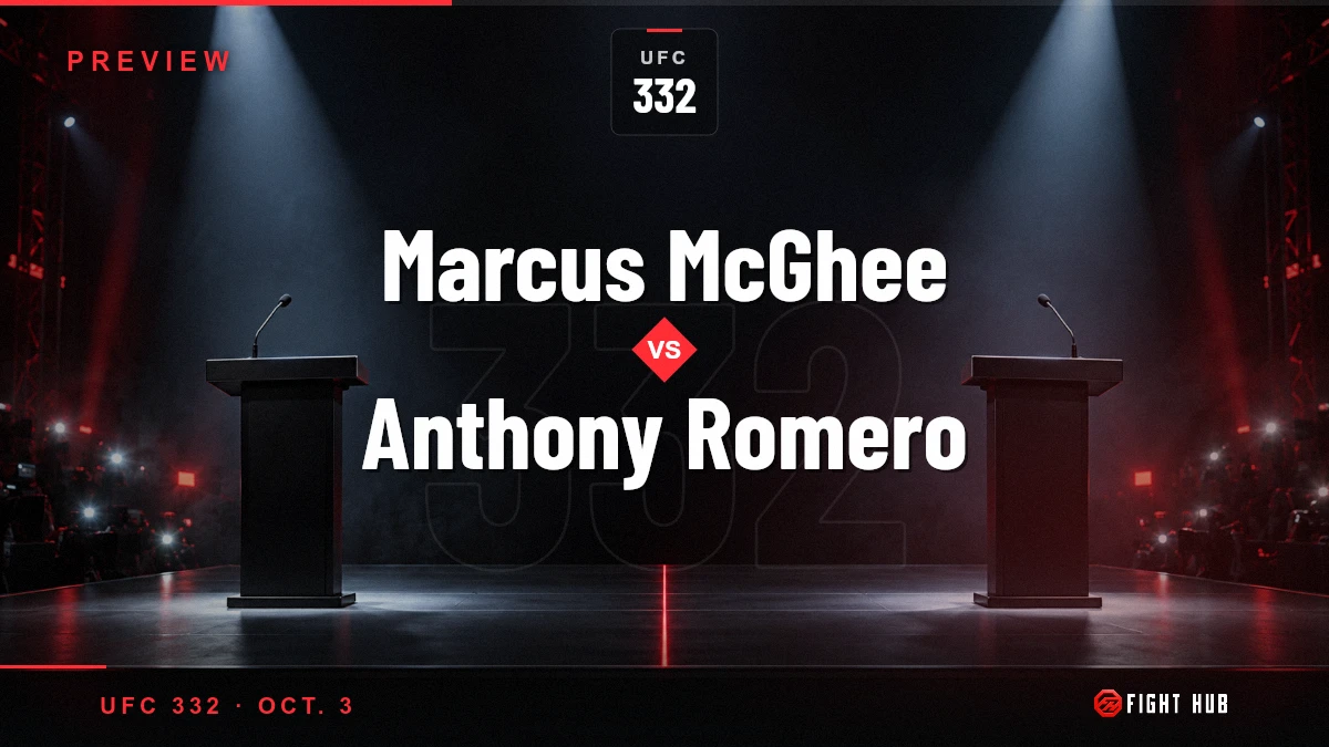 Marcus McGhee vs Anthony Romero — FightHub