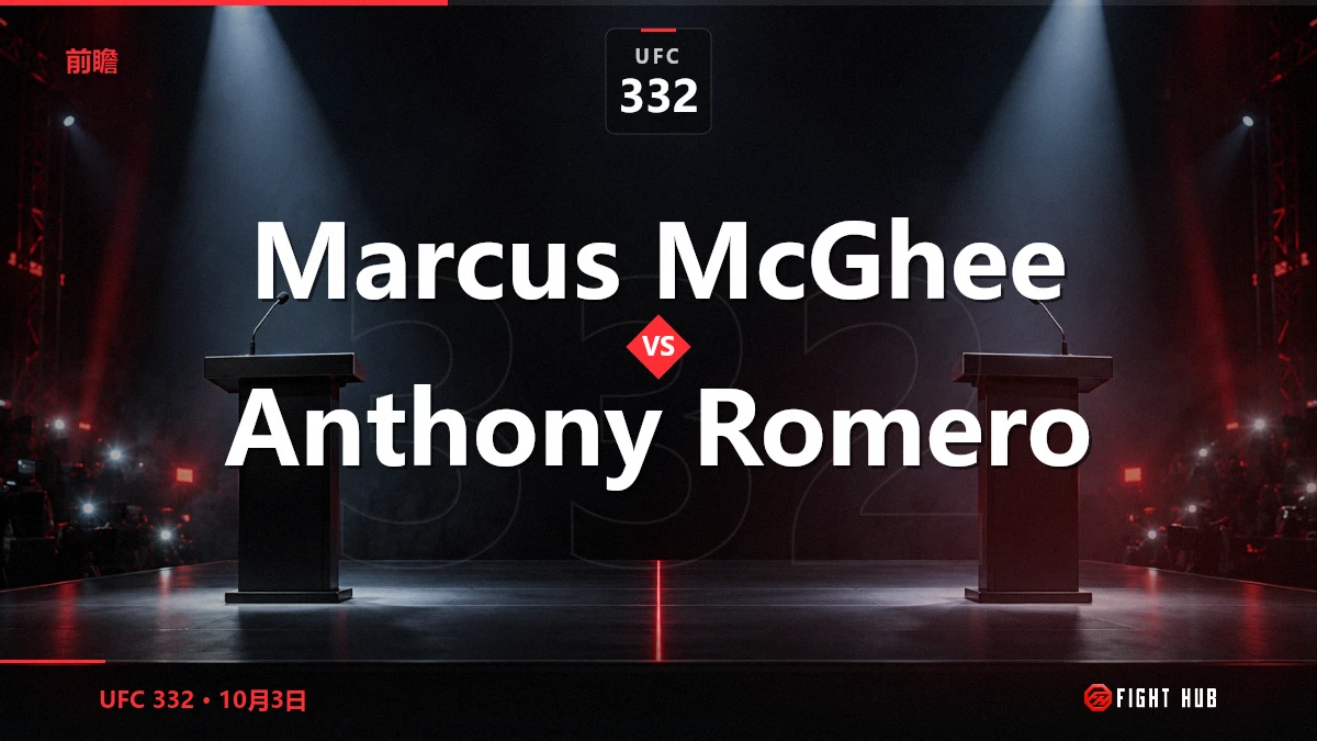 Marcus McGhee vs Anthony Romero — FightHub