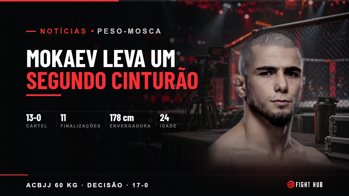 Mokaev leva um segundo cinturão — FightHub