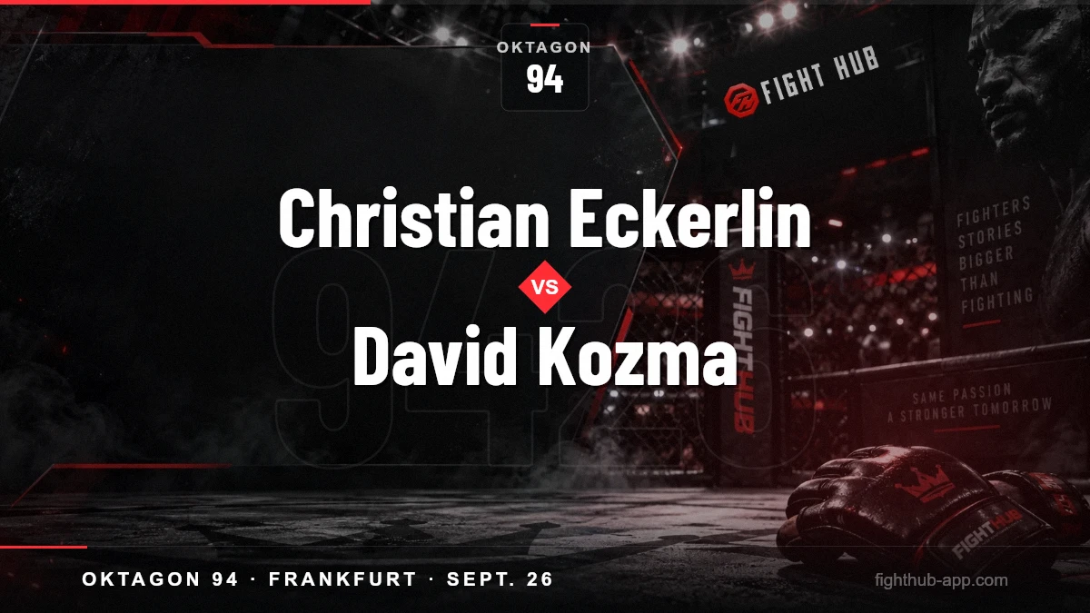 Christian Eckerlin vs David Kozma — FightHub