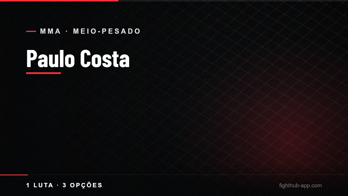 Paulo Costa — FightHub