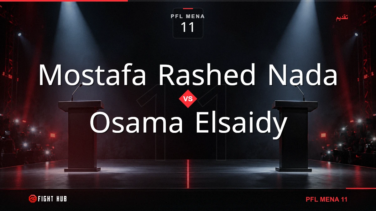 Mostafa Rashed Nada vs Osama Elsaidy — FightHub