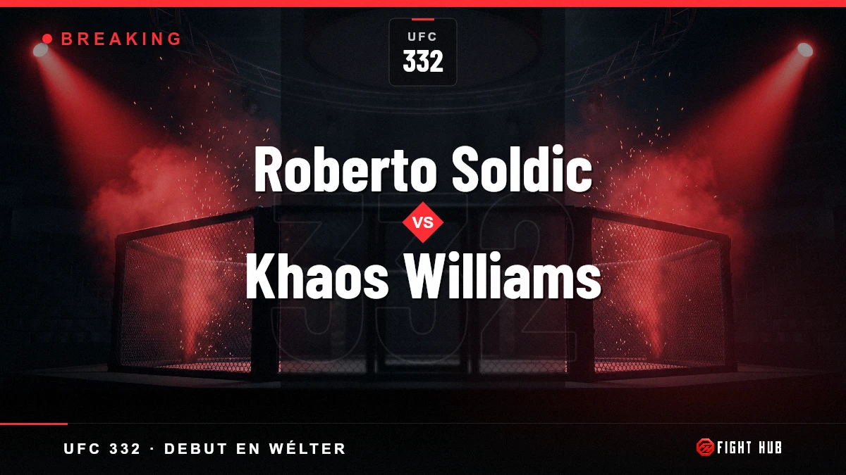 Roberto Soldic vs Khaos Williams — FightHub