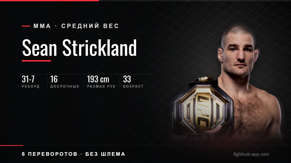 Sean Strickland — FightHub