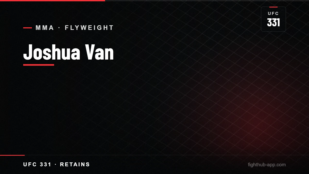 Joshua Van — FightHub