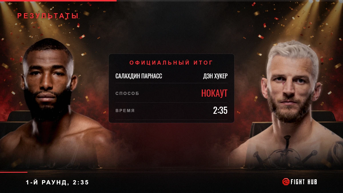 Салахдин Парнасс vs Дэн Хукер — FightHub