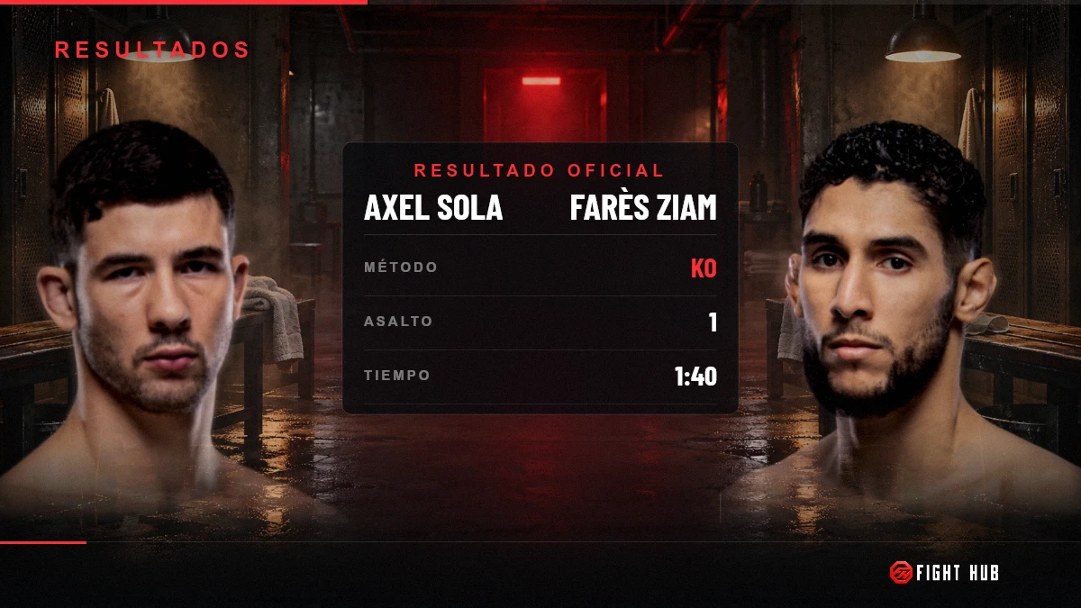 Axel Sola vs Farès Ziam — FightHub