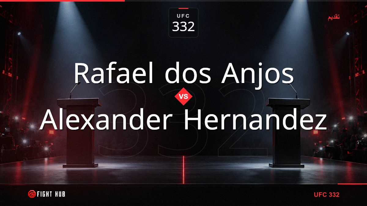 Rafael dos Anjos vs Alexander Hernandez — FightHub