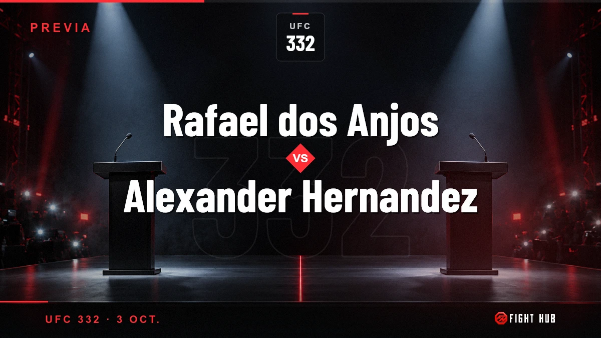 Rafael dos Anjos vs Alexander Hernandez — FightHub