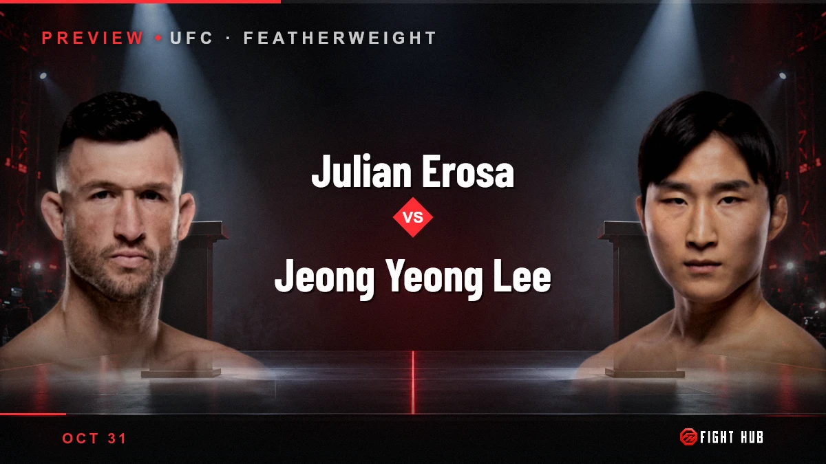 Julian Erosa vs Jeong Yeong Lee — FightHub