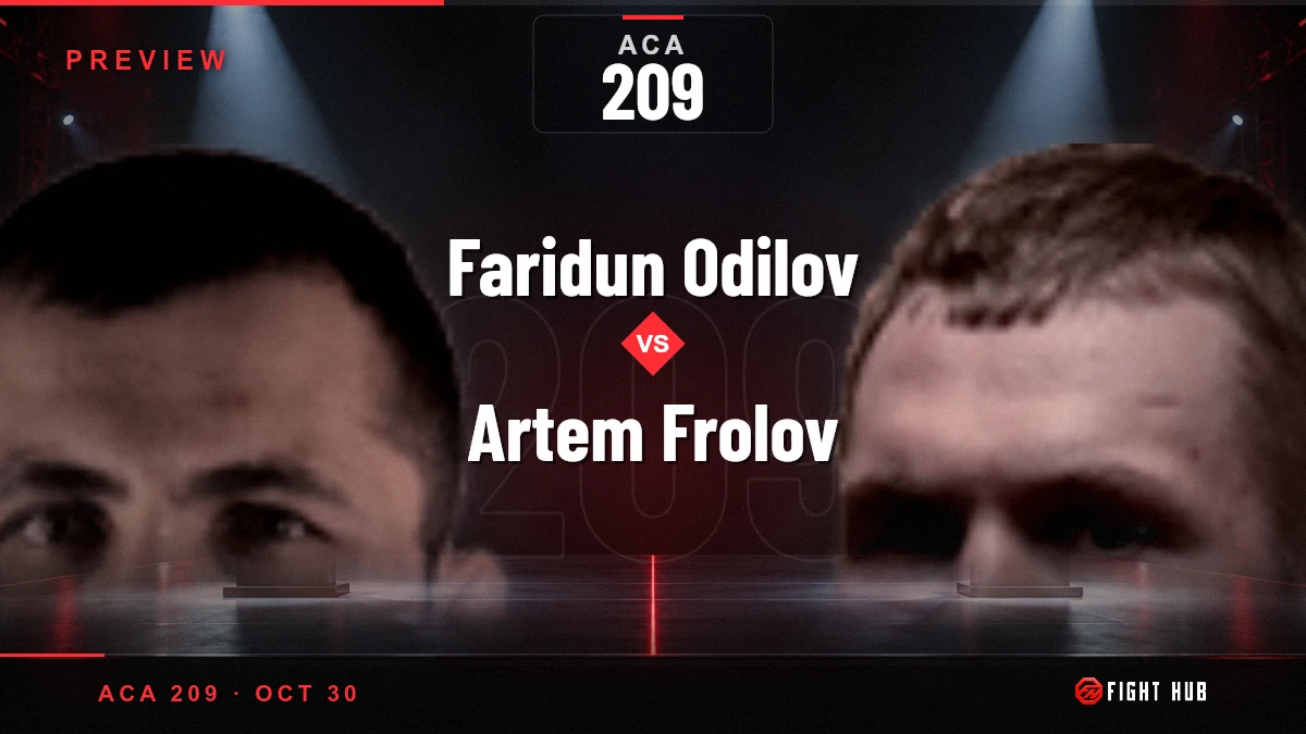 Faridun Odilov vs Artem Frolov — FightHub