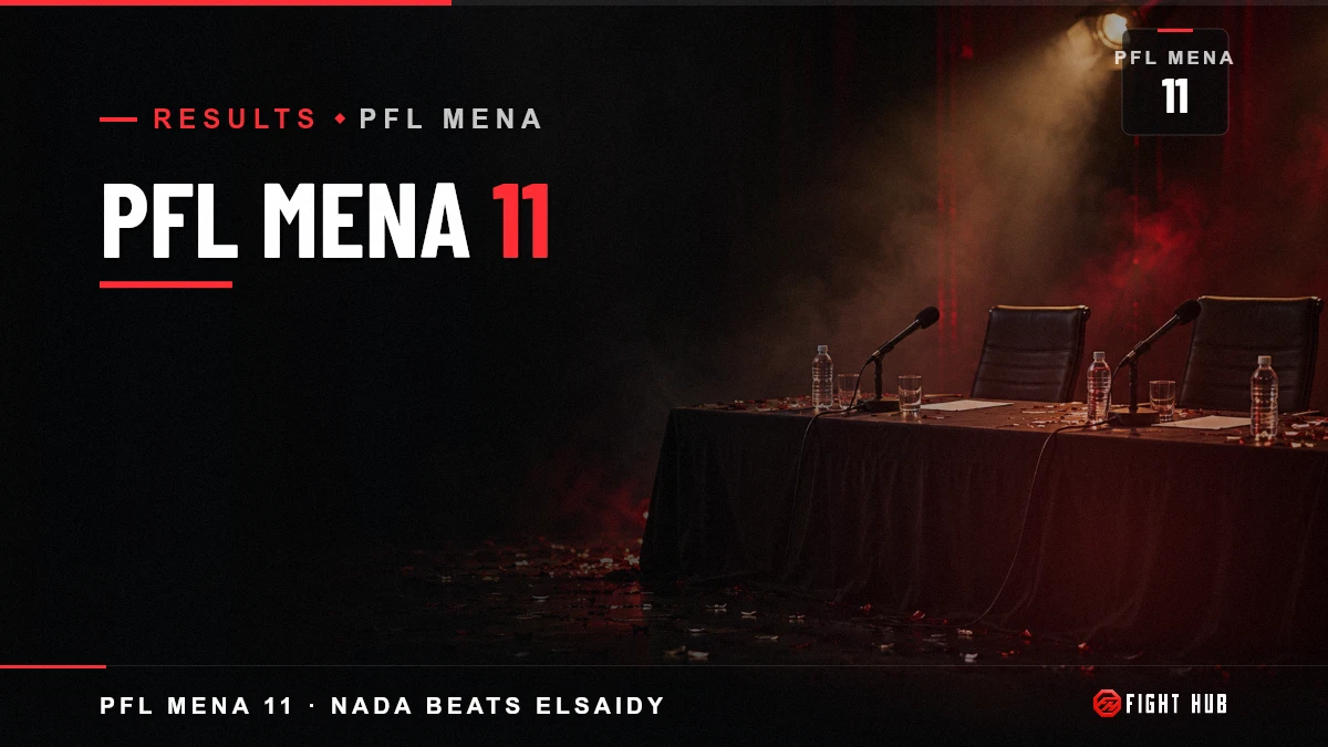 PFL MENA 11 — FightHub