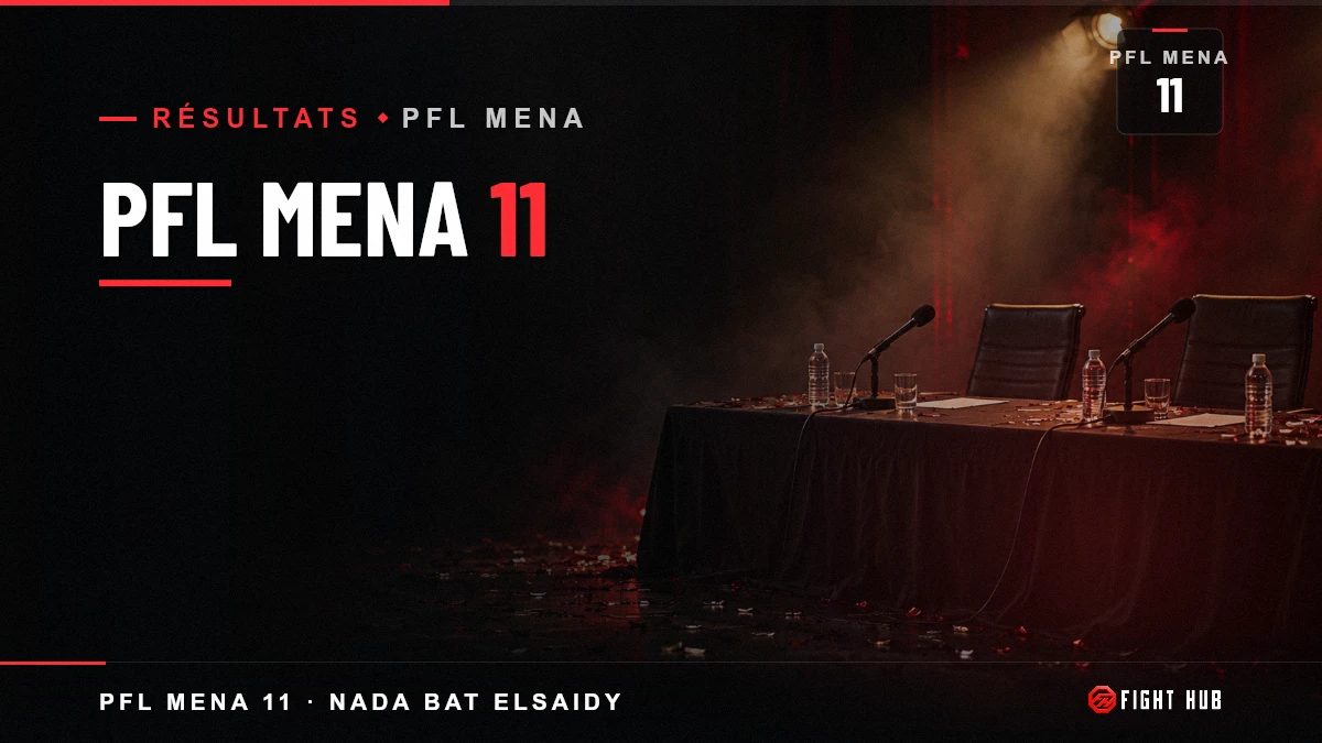 PFL MENA 11 — FightHub
