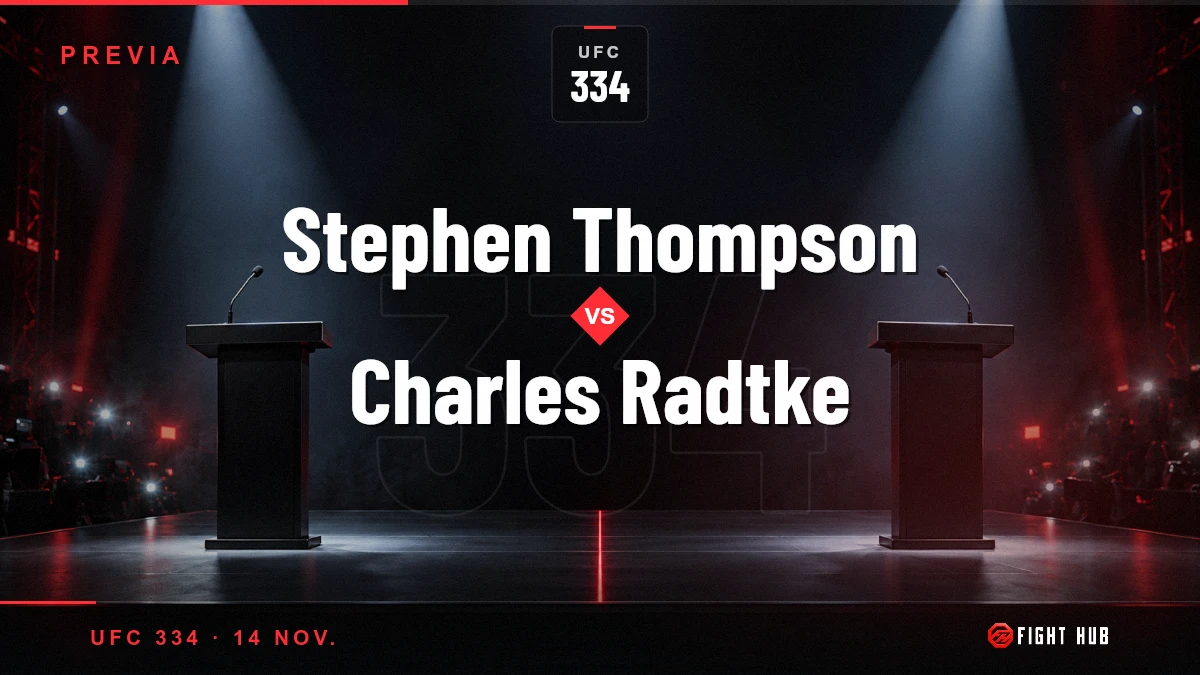 Stephen Thompson vs Charles Radtke — FightHub