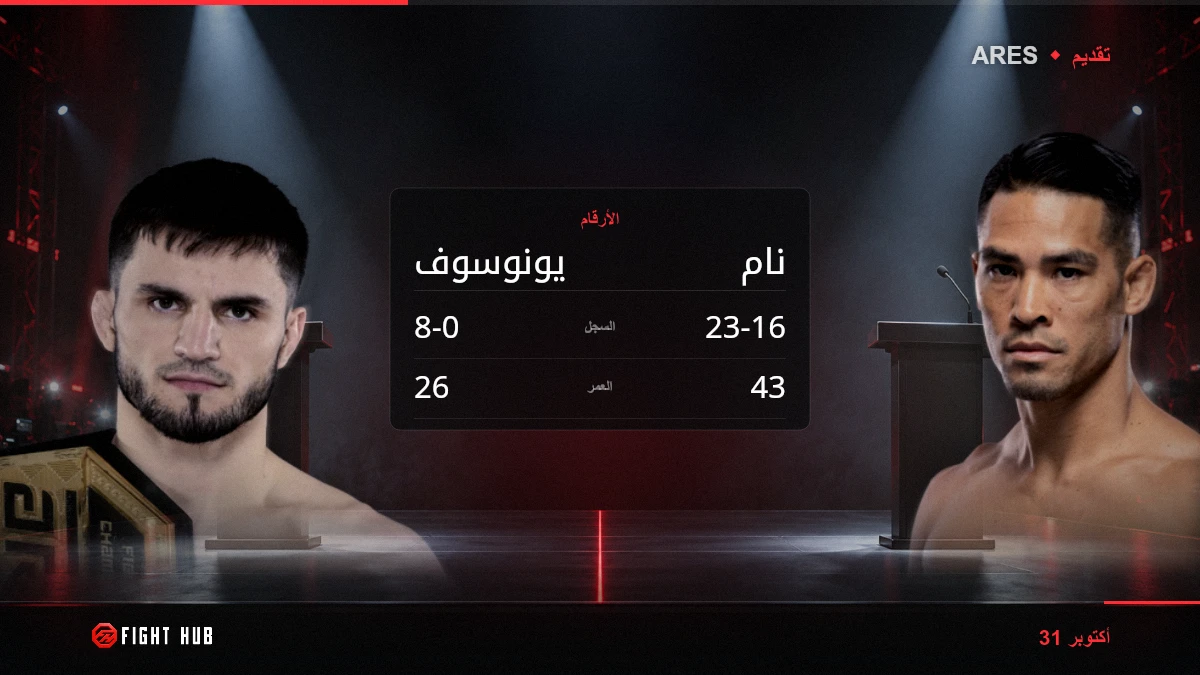 يونوسوف vs نام — FightHub